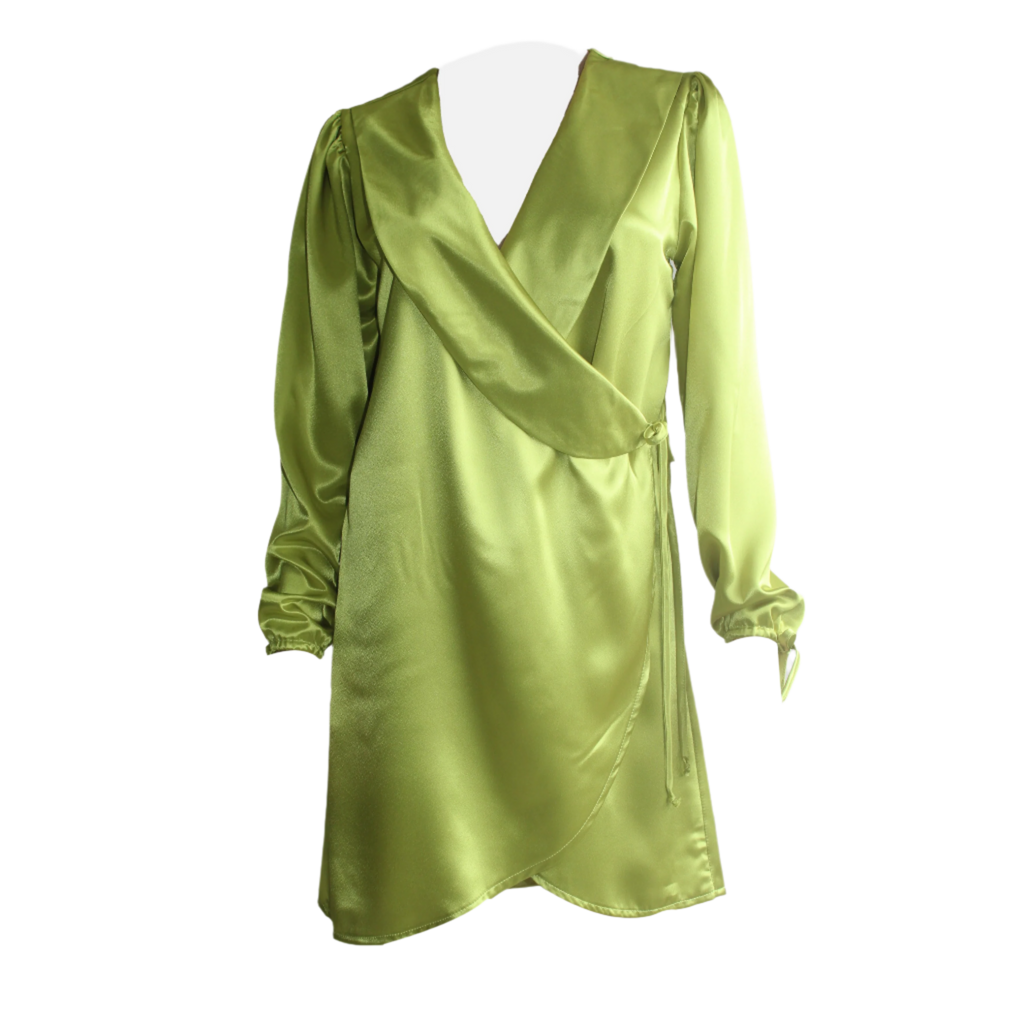 CASAVEVE ZIA LIME TIE ROBE-FRONT