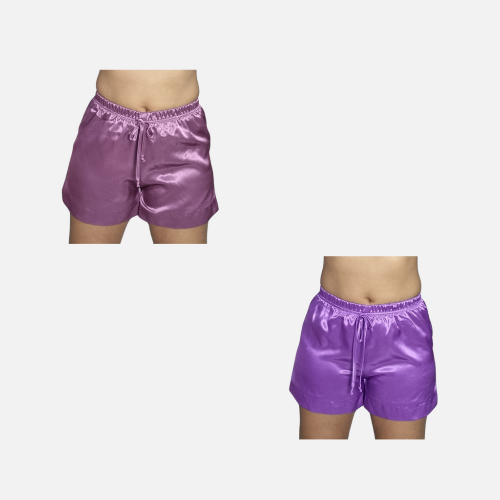 CASAVEVE FIFI BAND SHORT-LILAC FRONT MODEL