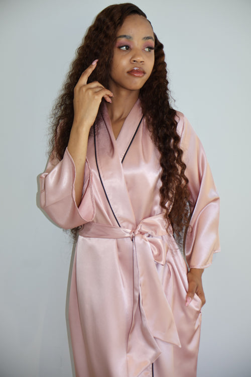 ROSY BELL PINK LONG ROBE