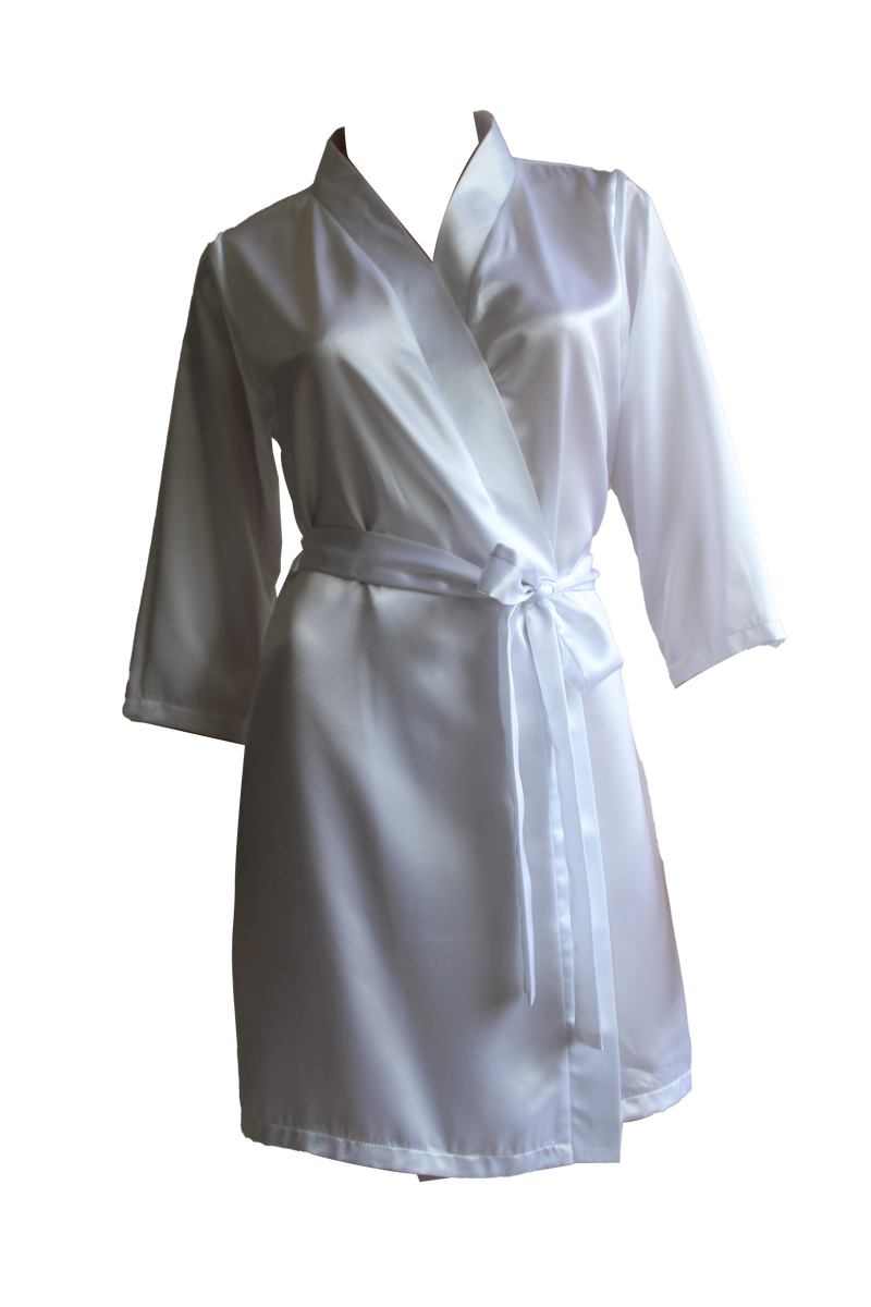 Elegant Short White Robe - Luxurious Comfort – Casaveve