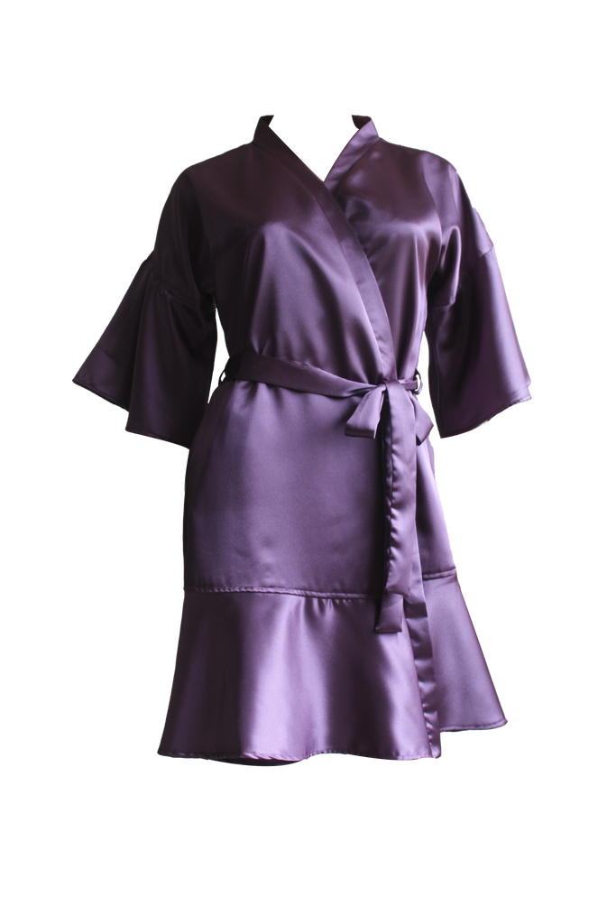 CASAVEVE PICNIC LILAC FLOW ROBE-FRONT